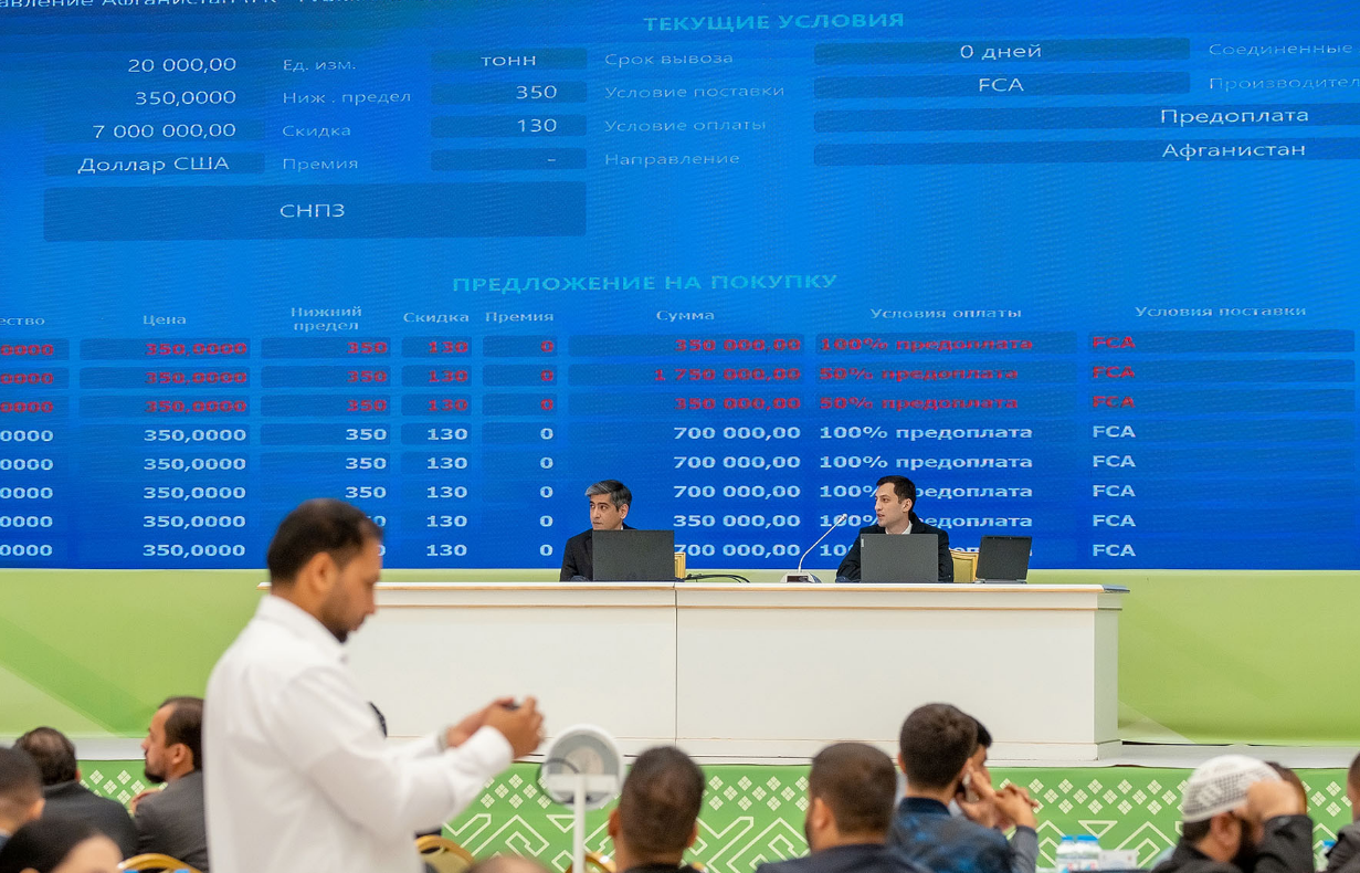 Turkmen commodity exchange records urea, base oil and polypropylene deals