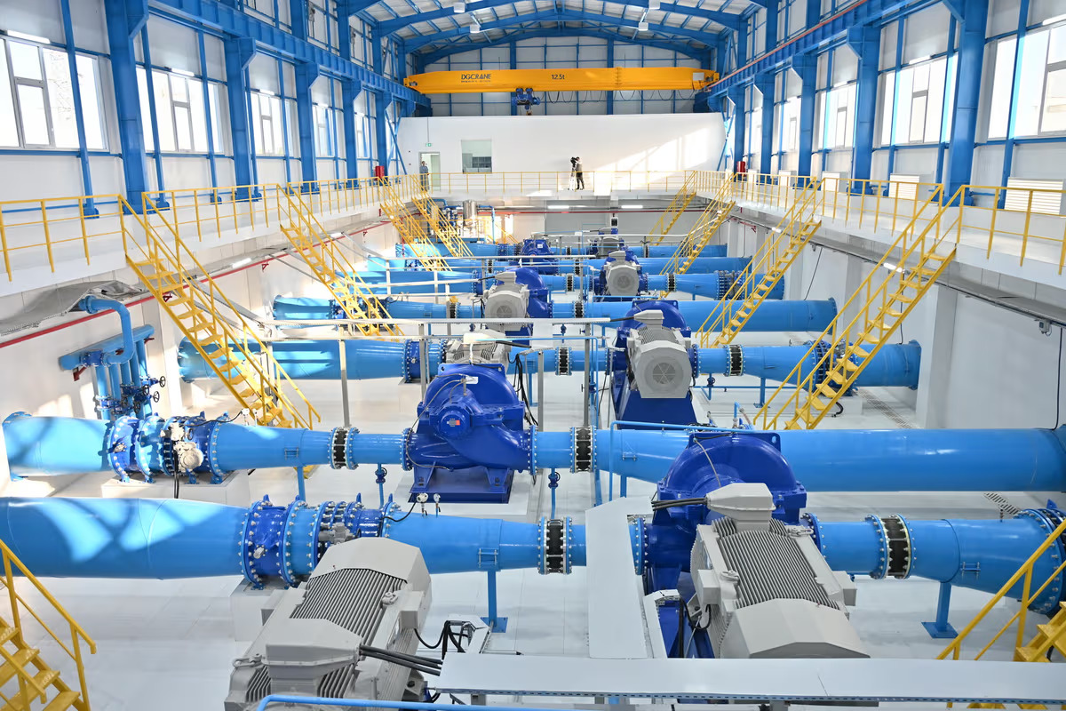 Turkmenistan launches automated water pumping stations in its Ahal region